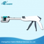 Disposable curved cutter stapler and reloading unit Disposable curved cutter stapler and reloading unit