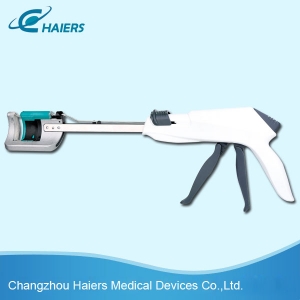 Disposable curved cutter stapler and reloading unit Disposable curved cutter stapler and reloading unit