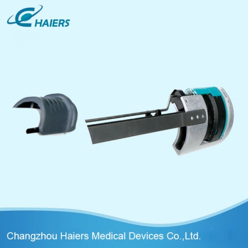 Disposable curved cutter stapler and reloading unit Disposable curved cutter stapler and reloading unit