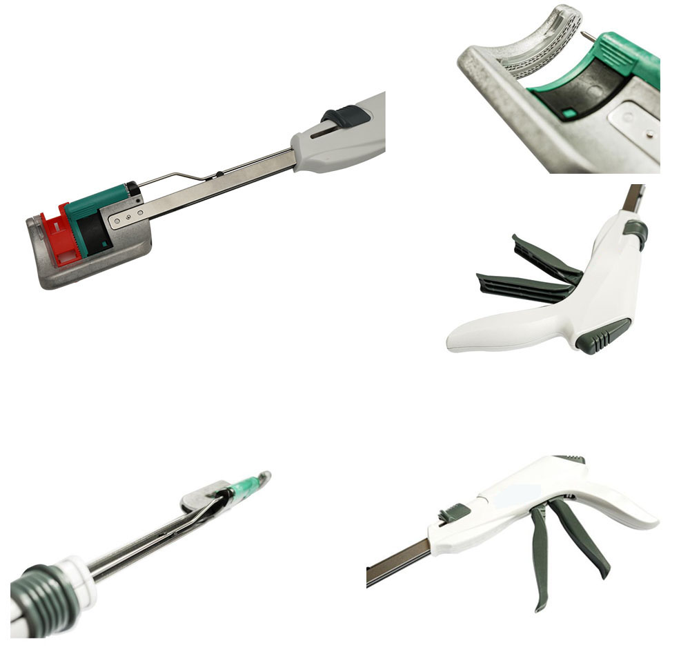 Disposable Curved Cutter Stapler and reloading unit