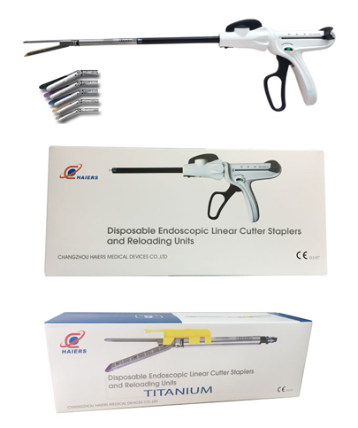 Disposable endoscopic linear cutter stapler and reloading unit
